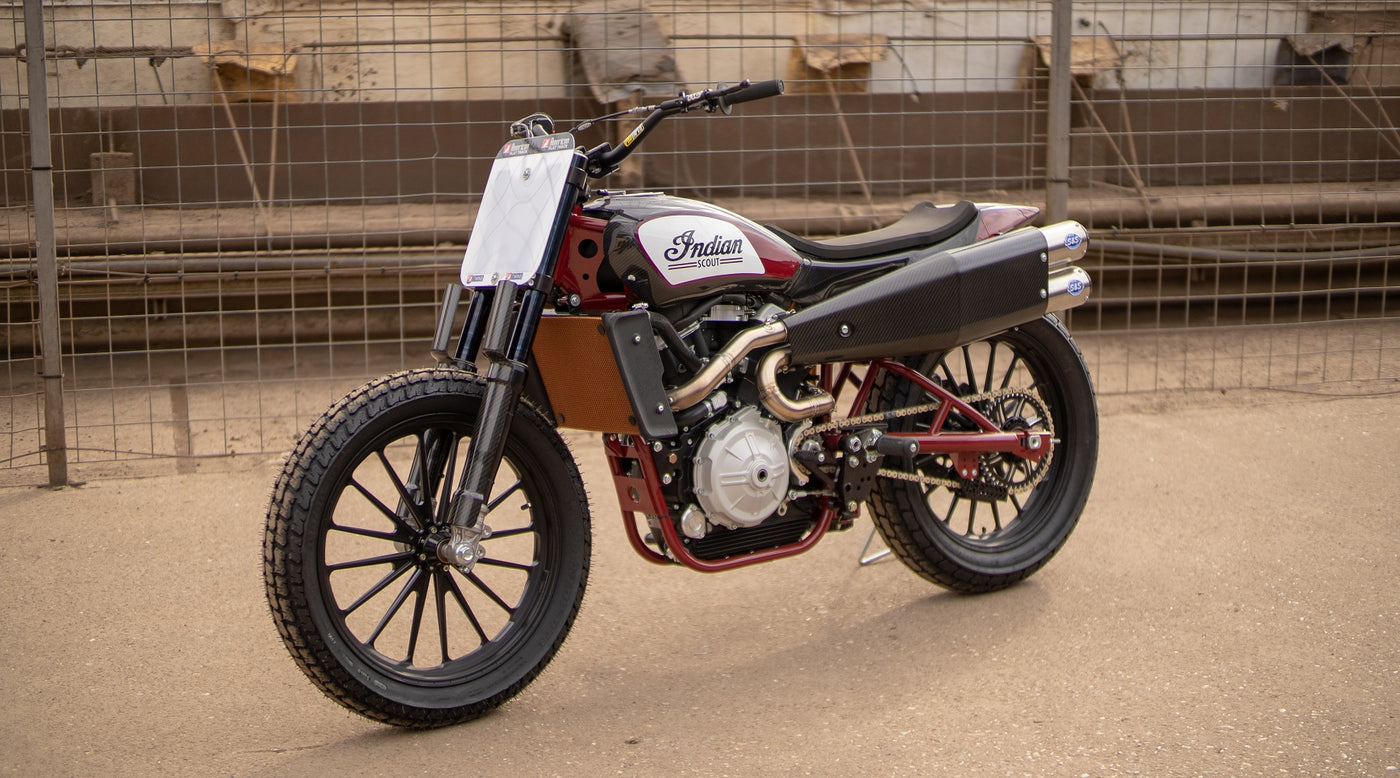 FIRST INDIAN SCOUT FTR750 IN THE UK