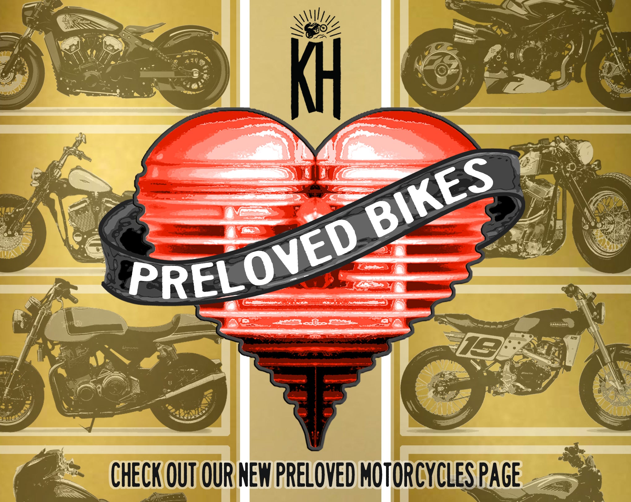 Pre Loved Motorcycle stock