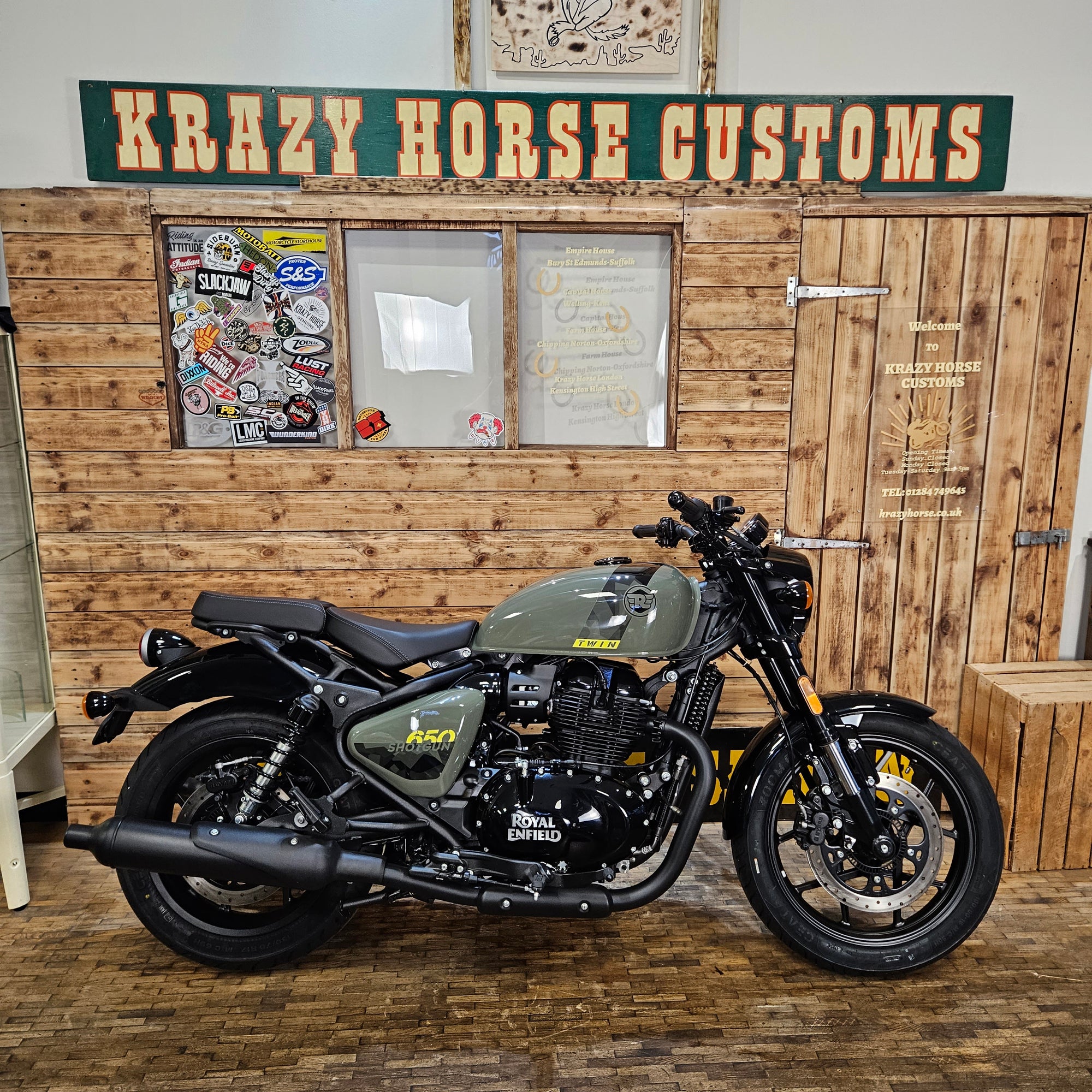 ROYAL ENFIELD SHOTGUN 650 - Green Drill