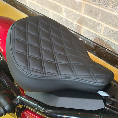 Indian Chief Bobber Dark Horse seat detail