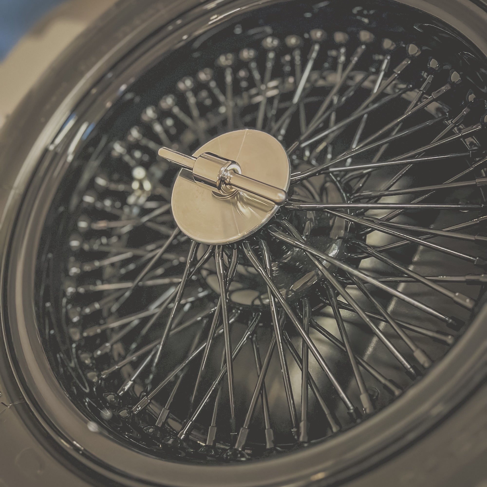 Morgan Plus Four spoke wheel