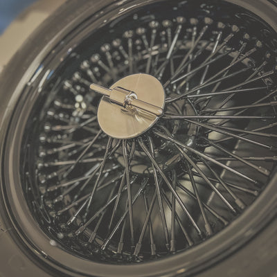 Morgan Plus Four spoke wheel