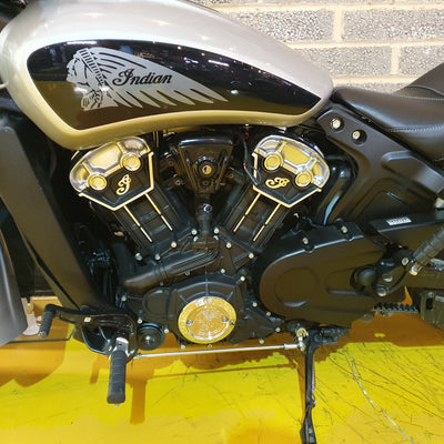 2023 Indian Scout Icon - Silver Quartz Metallic & Black Metallic