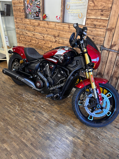 2025 Scout 101 - Sunset Red Metallic This bike is Special Krazy Horse offer!