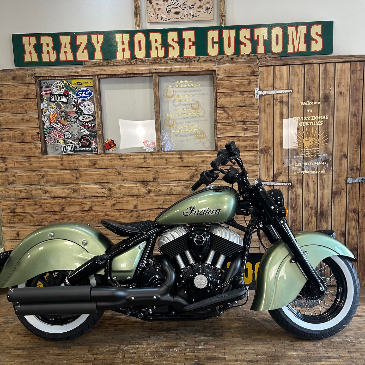 INDIAN CHIEF VINTAGE ’26 KH special - Custom pearlescent green