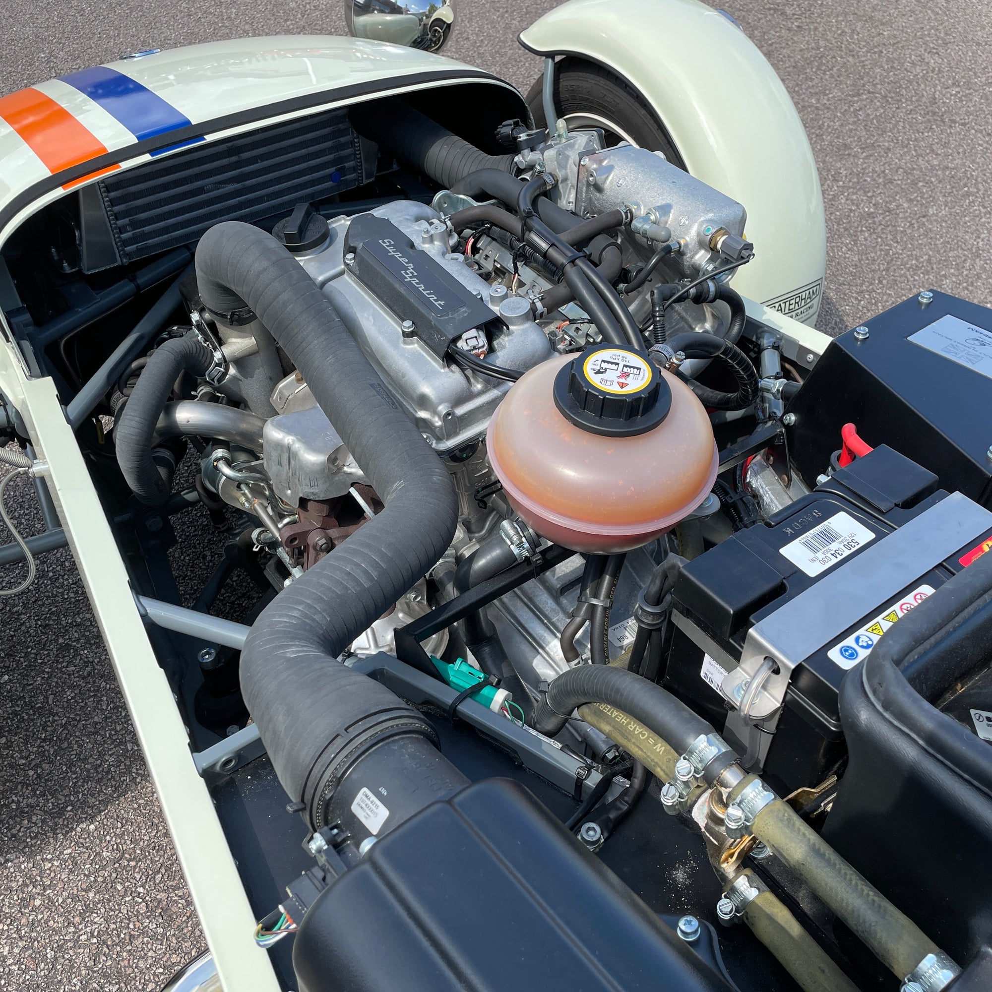 18/18 CATERHAM SUPERSPRINT – 1 0F 60 (No. 23) - Only UK WATKINS GLEN CAR – INCLUDES MATCHING HELMET