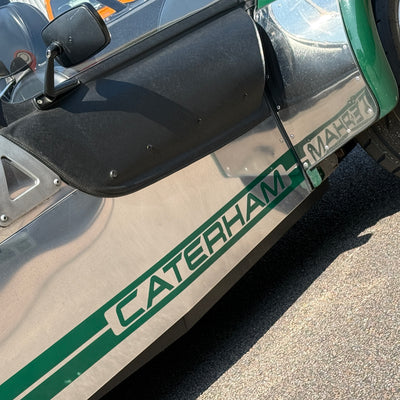 10/10 CATERHAM SEVEN ROADSPORT LARGE CHASSIS - GREEN ALUMINIUM WITH BLACK LEATHER
