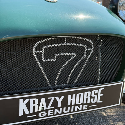 10/10 CATERHAM SEVEN ROADSPORT LARGE CHASSIS - GREEN ALUMINIUM WITH BLACK LEATHER