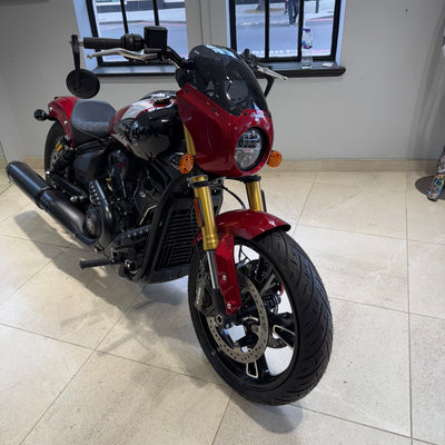 2025 Indian Scout 101 - Sunset Red Metallic