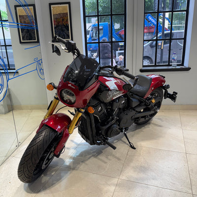 2025 Indian Scout 101 - Sunset Red Metallic
