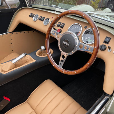 21/21 CATERHAM SUPER SEVEN 1600 STANDARD CHASSIS - SAXONY GREY & OXFORD WHITE WITH BISCUIT MUIRHEAD LEATHER