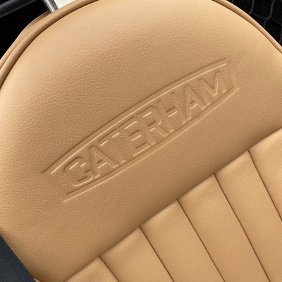 21/21 CATERHAM SUPER SEVEN 1600 STANDARD CHASSIS - SAXONY GREY & OXFORD WHITE WITH BISCUIT MUIRHEAD LEATHER