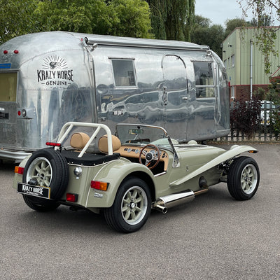 21/21 CATERHAM SUPER SEVEN 1600 STANDARD CHASSIS - SAXONY GREY & OXFORD WHITE WITH BISCUIT MUIRHEAD LEATHER