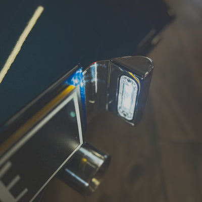 Close-up of a metallic object with reflective surface