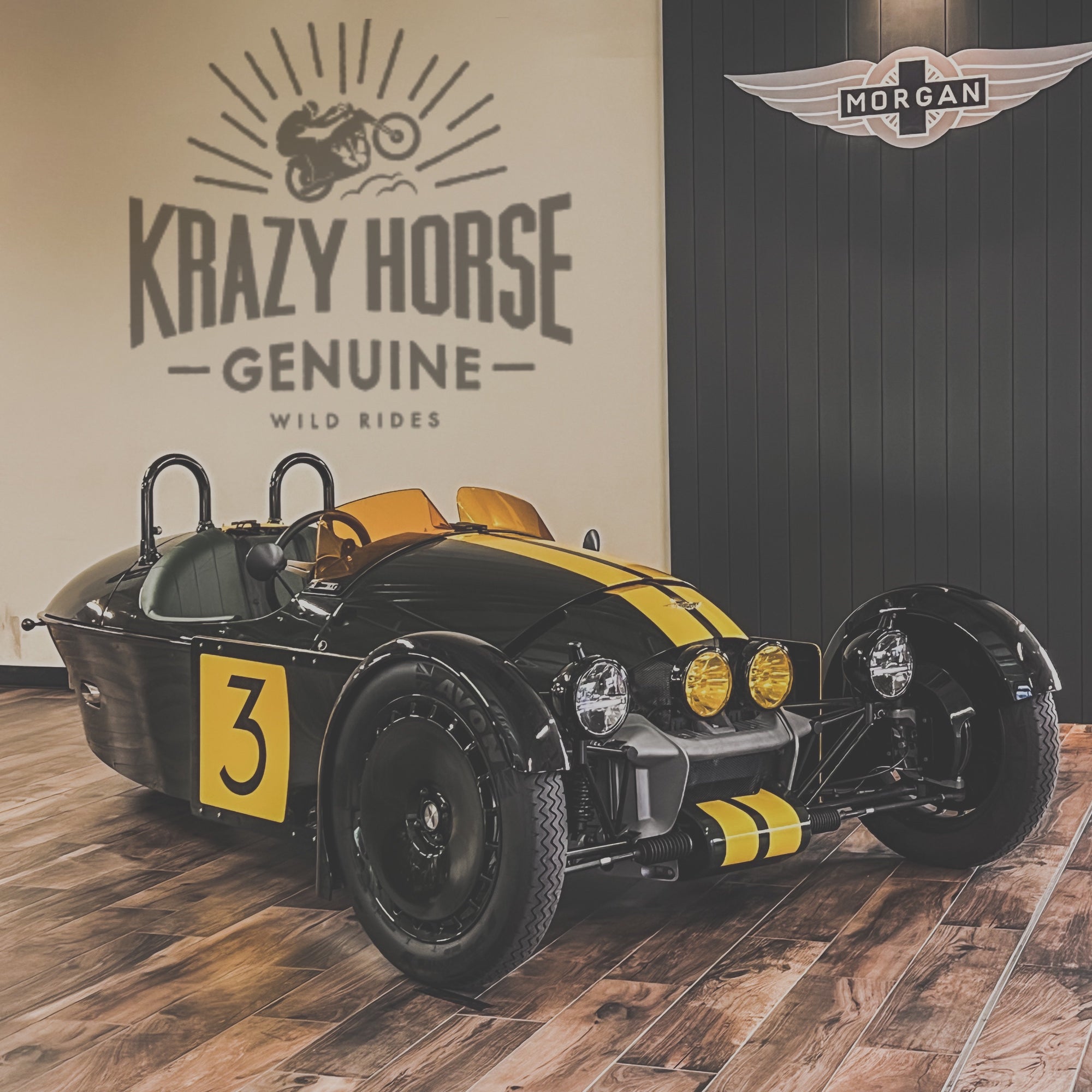 "WTF"KH new custom  Morgan Super 3 - Morgan Classic Jet Green