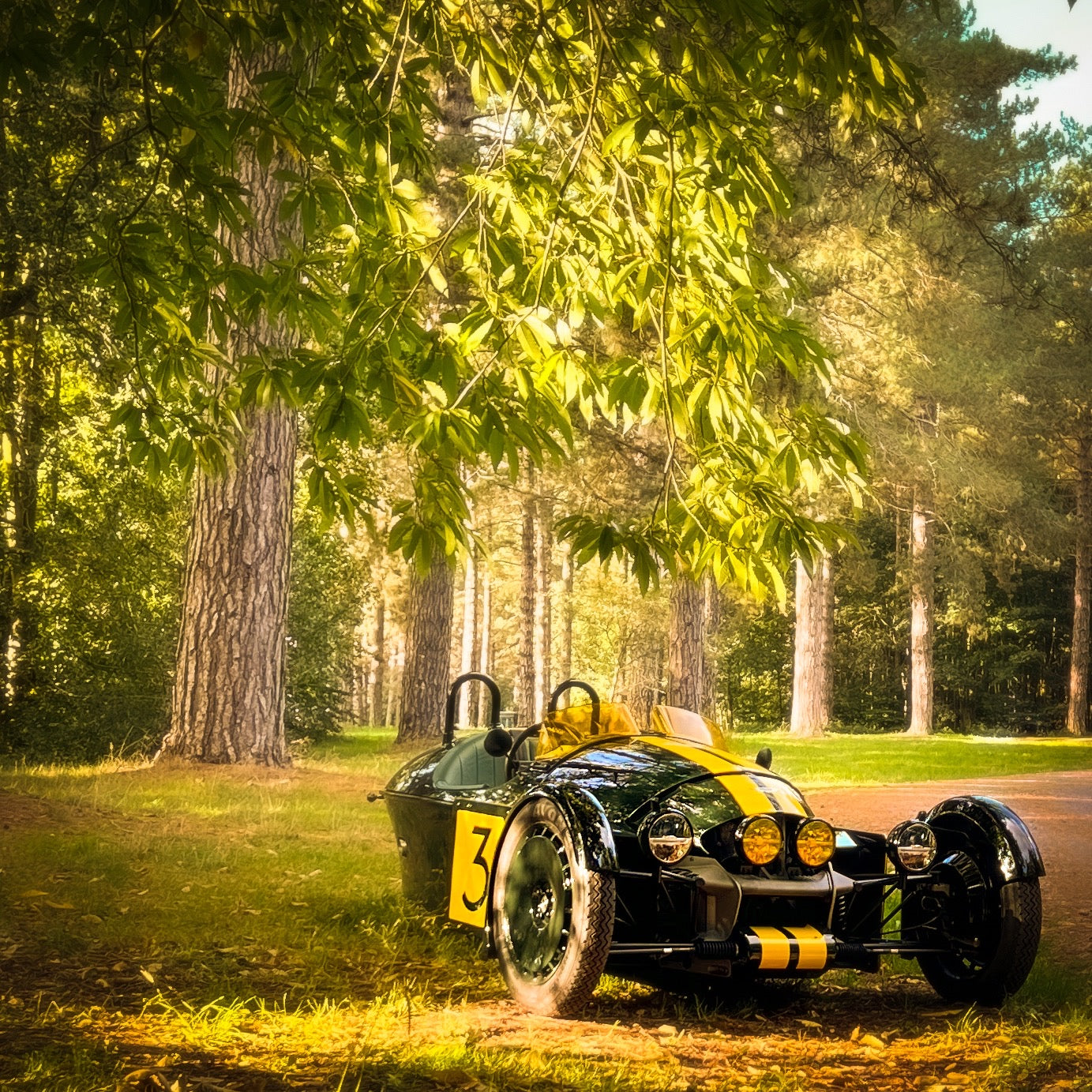 SOLD - "WTF"KH new custom  Morgan Super 3 - Morgan Classic Jet Green