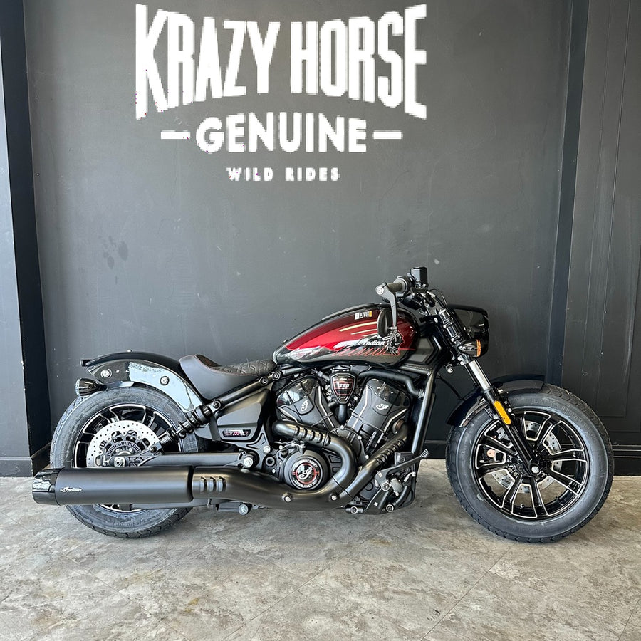 125th Anniversary Edition Indian Scout Bobber - 125th Anniversary EDITION Red with Black Crystal