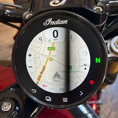 INDIAN SCOUT 101 - Sunset red with Graphics - Preloved