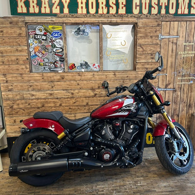 INDIAN SCOUT 101 - Sunset red with Graphics - Preloved