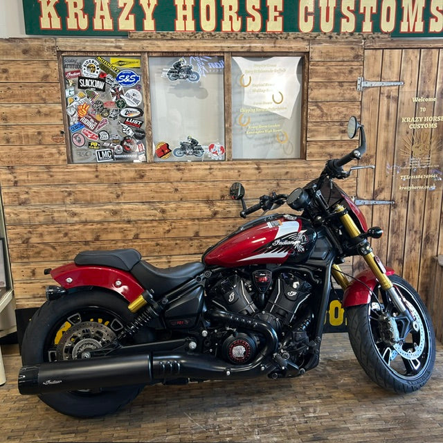 INDIAN SCOUT 101 - Sunset red with Graphics - Preloved