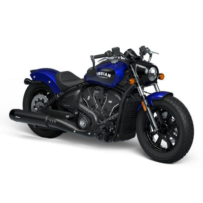 2025 Indian Scout Bobber Limited + Tech - Black Smoke or Spirit Blue Metallic or Nara Bronze Metallic