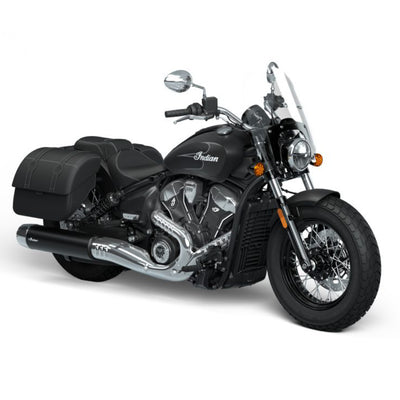 2025 Indian Super Scout - Black Smoke with Graphics or Maroon Metallic with Graphics
