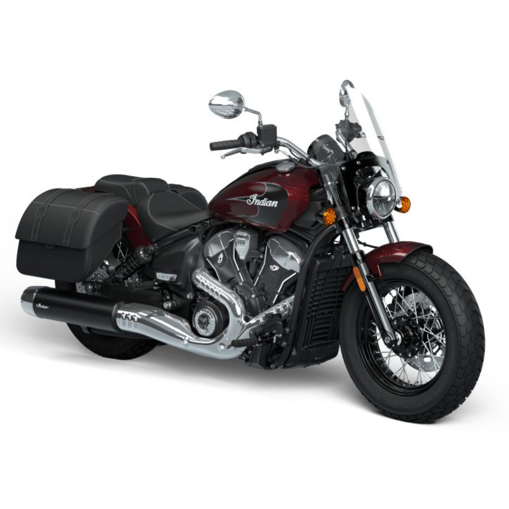 2025 Indian Super Scout - Black Smoke with Graphics or Maroon Metallic with Graphics
