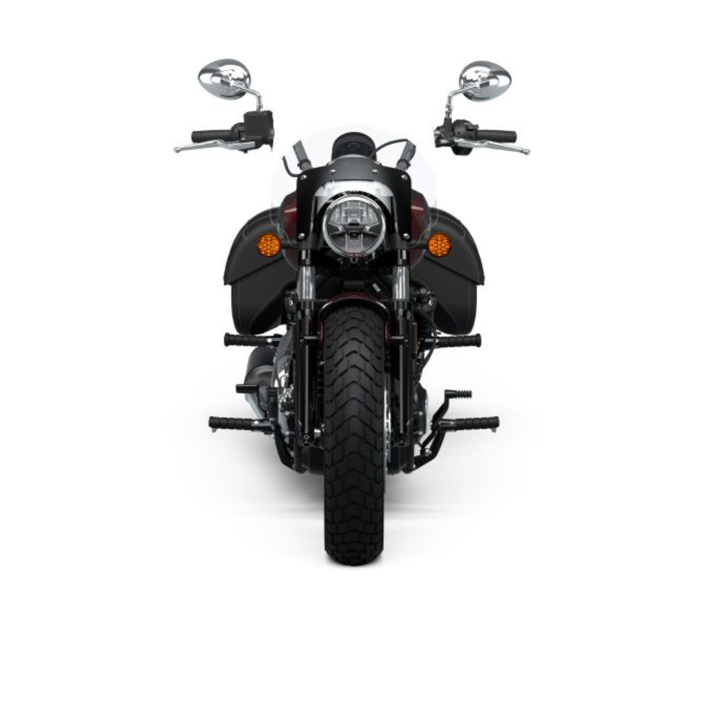 2025 Indian Super Scout - Black Smoke with Graphics or Maroon Metallic with Graphics
