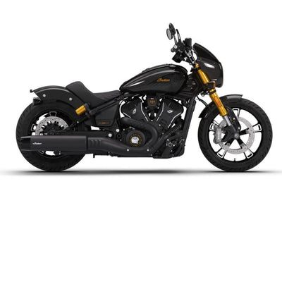 2026 Indian Scout 101 limited + tech - Black Crystal with Super Graphite, Sunset Red Metallic with Graphics