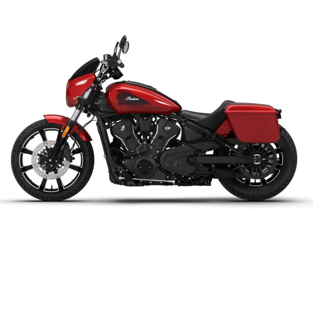2026 Indian Sport Scout RT Limited + Tech Trim - Sunset Red Metallic with Graphics & Chalk Gloss