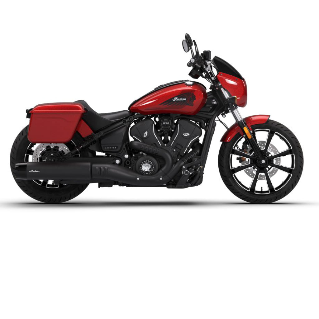 2026 Indian Sport Scout RT Limited + Tech Trim - Sunset Red Metallic with Graphics & Chalk Gloss