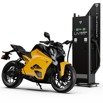 Ultraviolette F77 Mach 2 - Turbo Red, Afterburner Yellow, Asteroid Grey and Stealth Grey