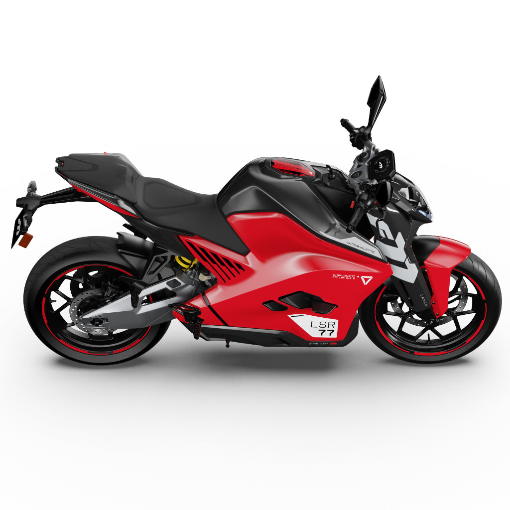 Ultraviolette F77 Mach 2 - Turbo Red, Afterburner Yellow, Asteroid Grey and Stealth Grey