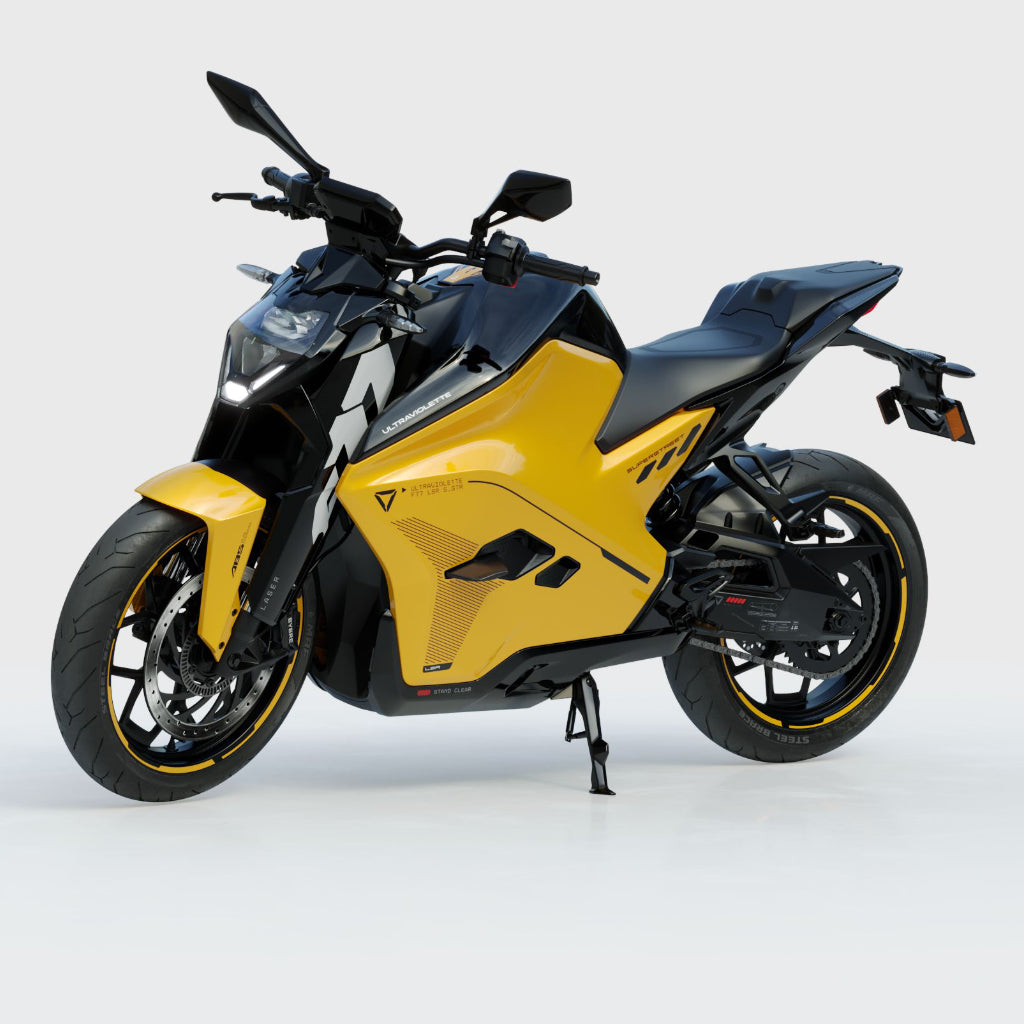 Ultraviolette F77 Superstreet - Available in Turbo Red, Afterburner Yellow, Cosmic black and Stellar white.