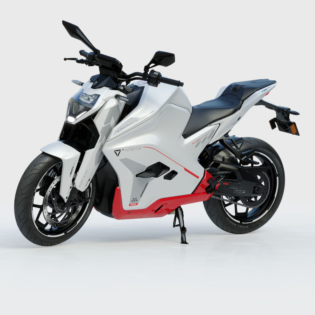 Ultraviolette F77 Superstreet - Available in Turbo Red, Afterburner Yellow, Cosmic black and Stellar white.