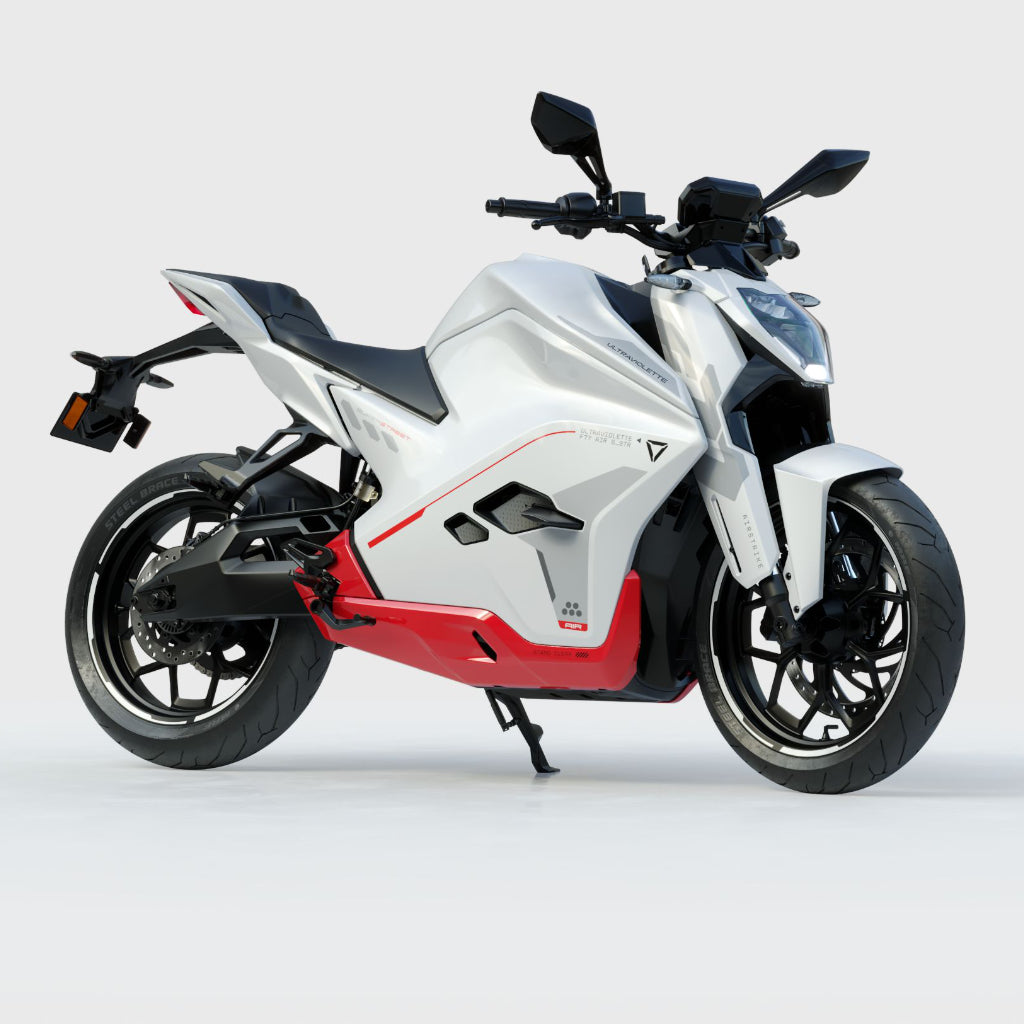 Ultraviolette F77 Superstreet - Available in Turbo Red, Afterburner Yellow, Cosmic black and Stellar white.