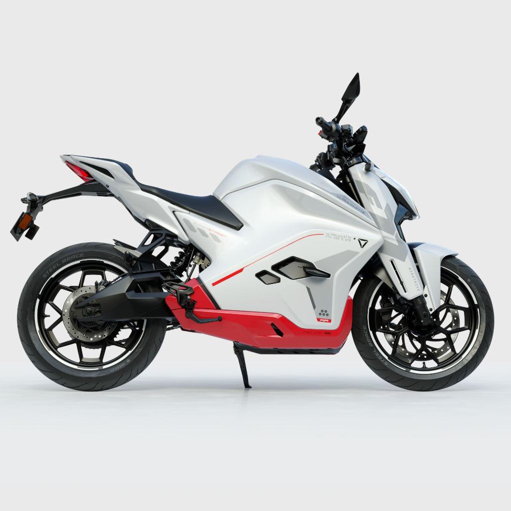 Ultraviolette F77 Superstreet - Available in Turbo Red, Afterburner Yellow, Cosmic black and Stellar white.