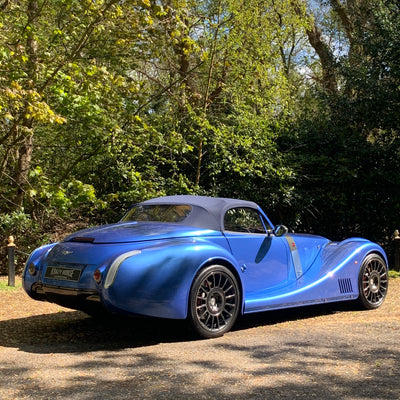 Morgan Mk5 Aero 8 - Topaz Blue Metallic with Ivory leather