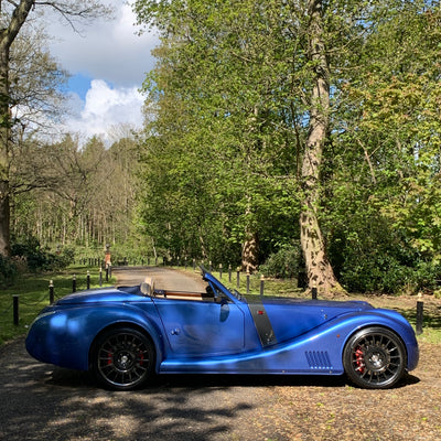 Morgan Mk5 Aero 8 - Topaz Blue Metallic with Ivory leather