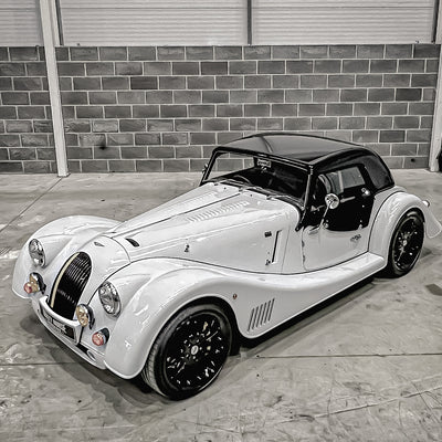 SOLD - Morgan Plus Six Touring 6 Cyl. 3.0 Twin Scroll Turbo - Chevron White Metallic
