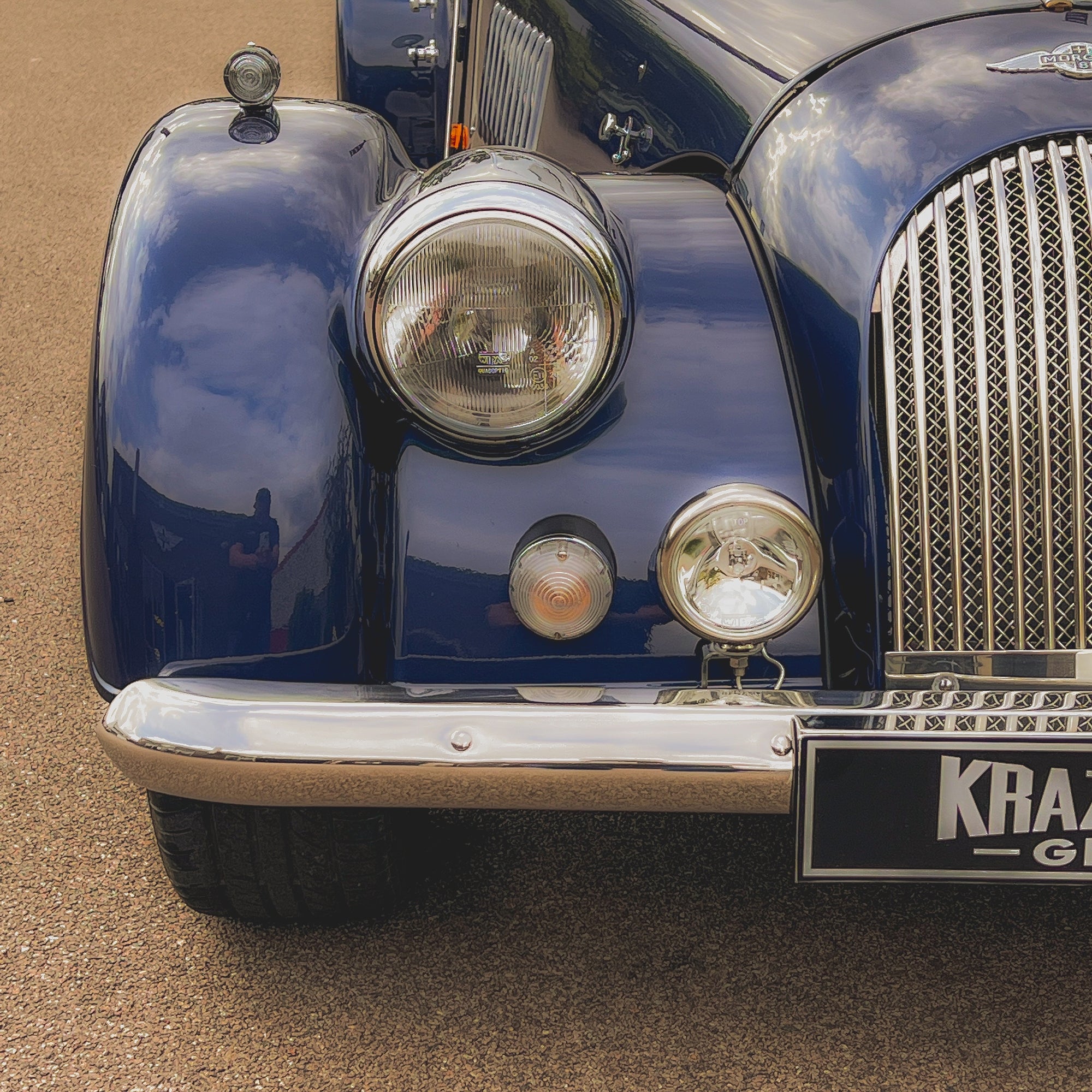 Morgan Plus 8 4.6 Ltr 220 BHP V8, SSL Front & Rear Suspension upgrade - Tour De France Blue