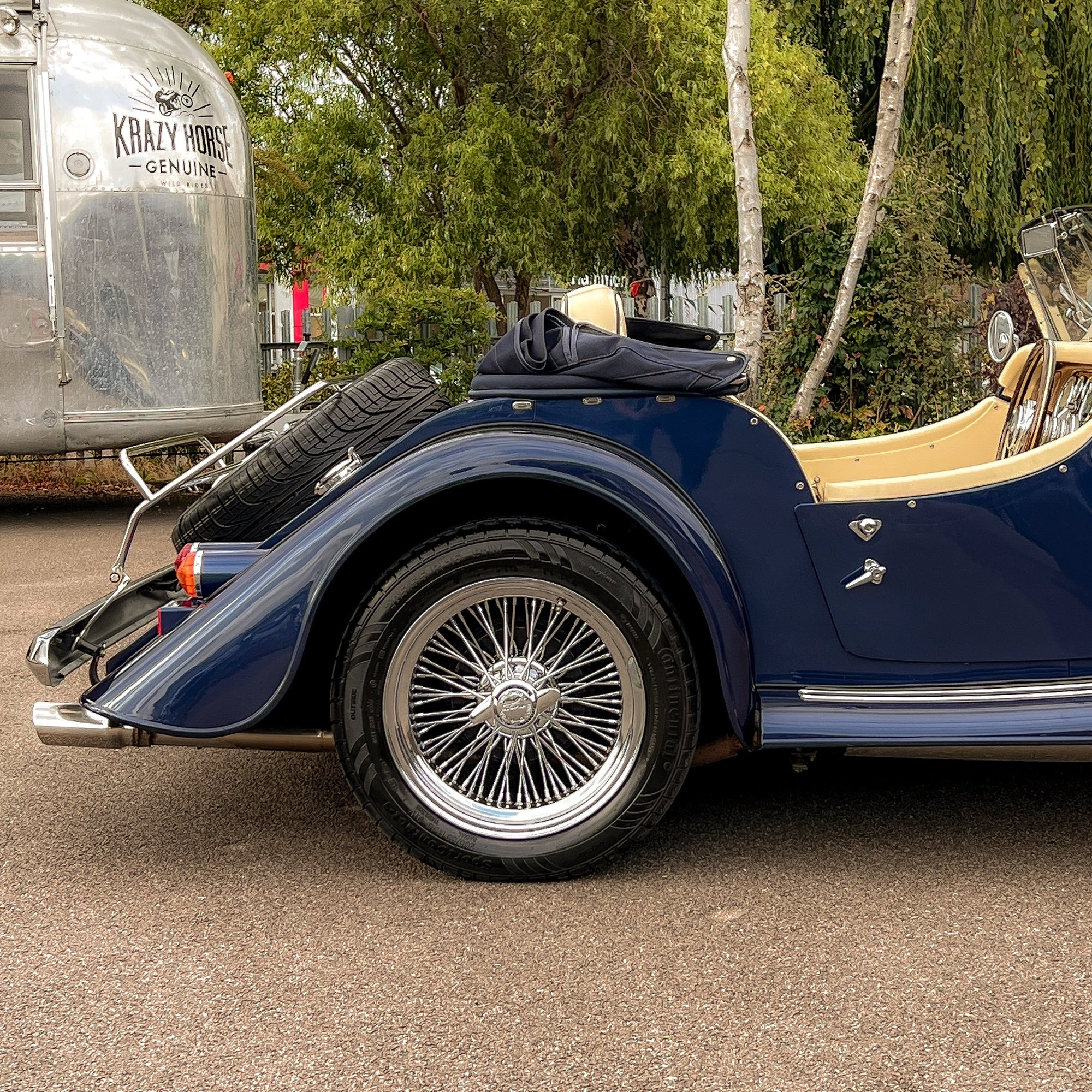 Morgan Plus 8 4.6 Ltr 220 BHP V8, SSL Front & Rear Suspension upgrade - Tour De France Blue