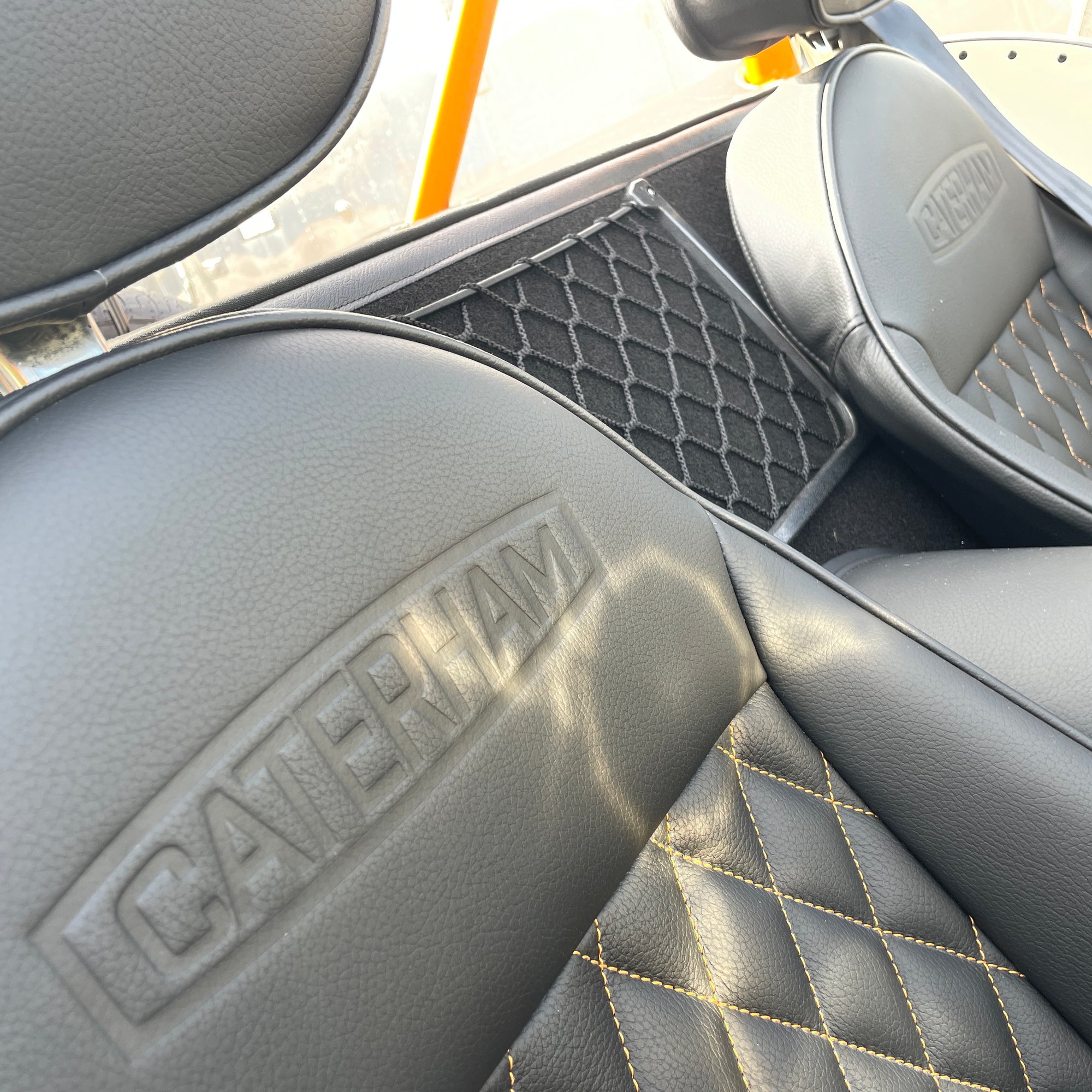 CATERHAM SUPER SEVEN 1600 LARGE CHASSIS - OXFORD WHITE & BALLISTIC ORANGE WITH BLACK LEATHER