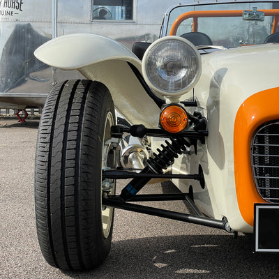 CATERHAM SUPER SEVEN 1600 LARGE CHASSIS - OXFORD WHITE & BALLISTIC ORANGE WITH BLACK LEATHER