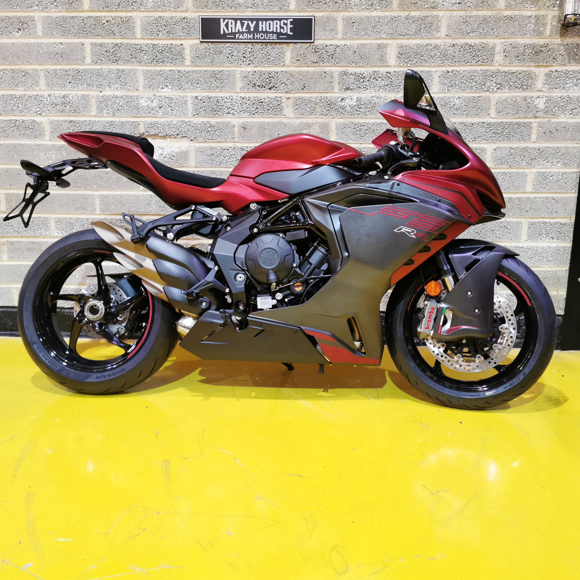 MV Agusta F3 800 RR - Matt Fire Red over Matt Dark Grey