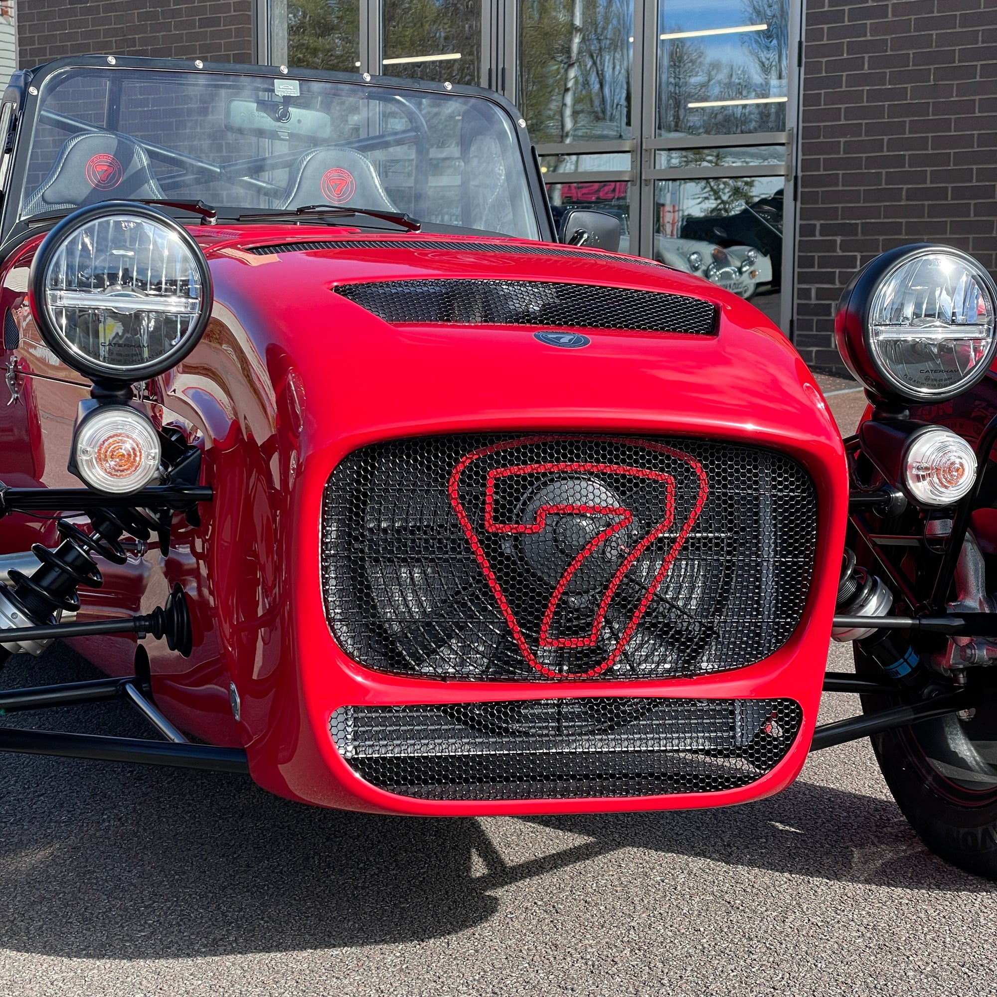 SOLD - BRAND NEW UNREGISTERED CATERHAM SEVEN 420R - EXOCET RED WITH BLACK