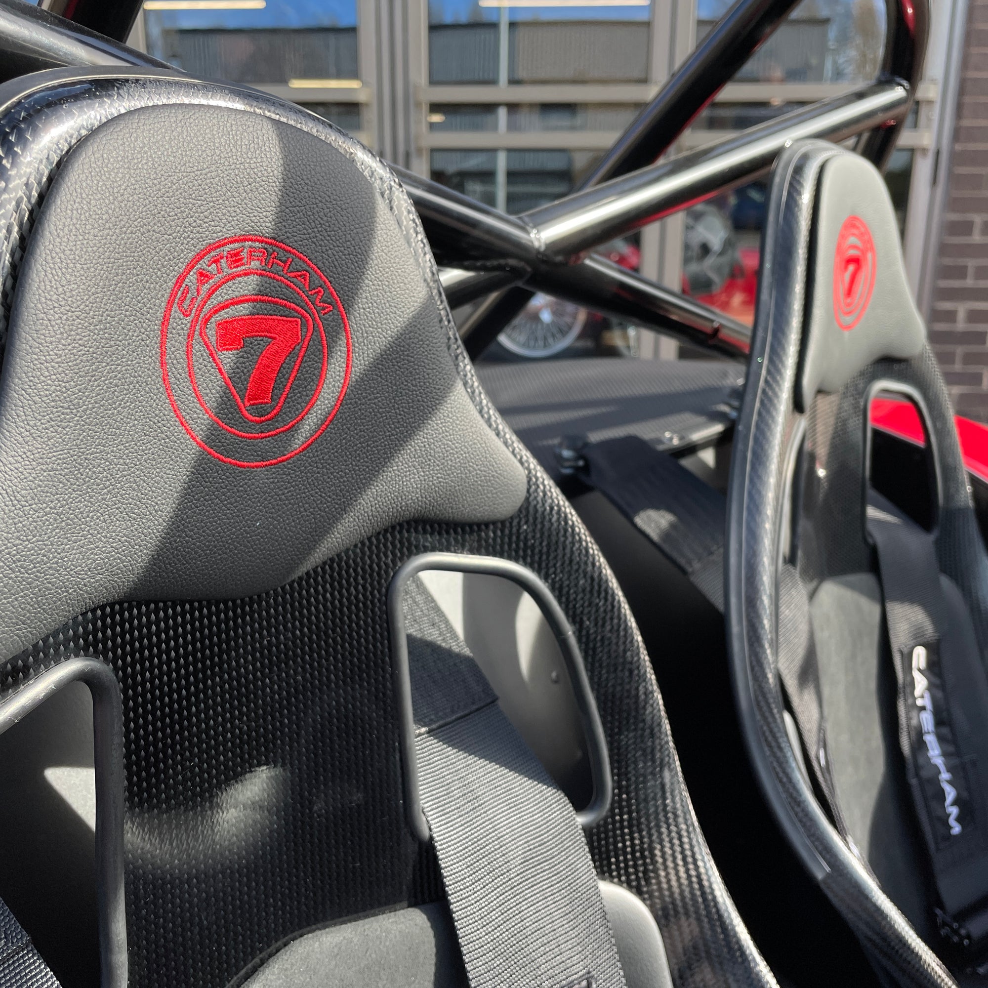 SOLD - BRAND NEW UNREGISTERED CATERHAM SEVEN 420R - EXOCET RED WITH BLACK