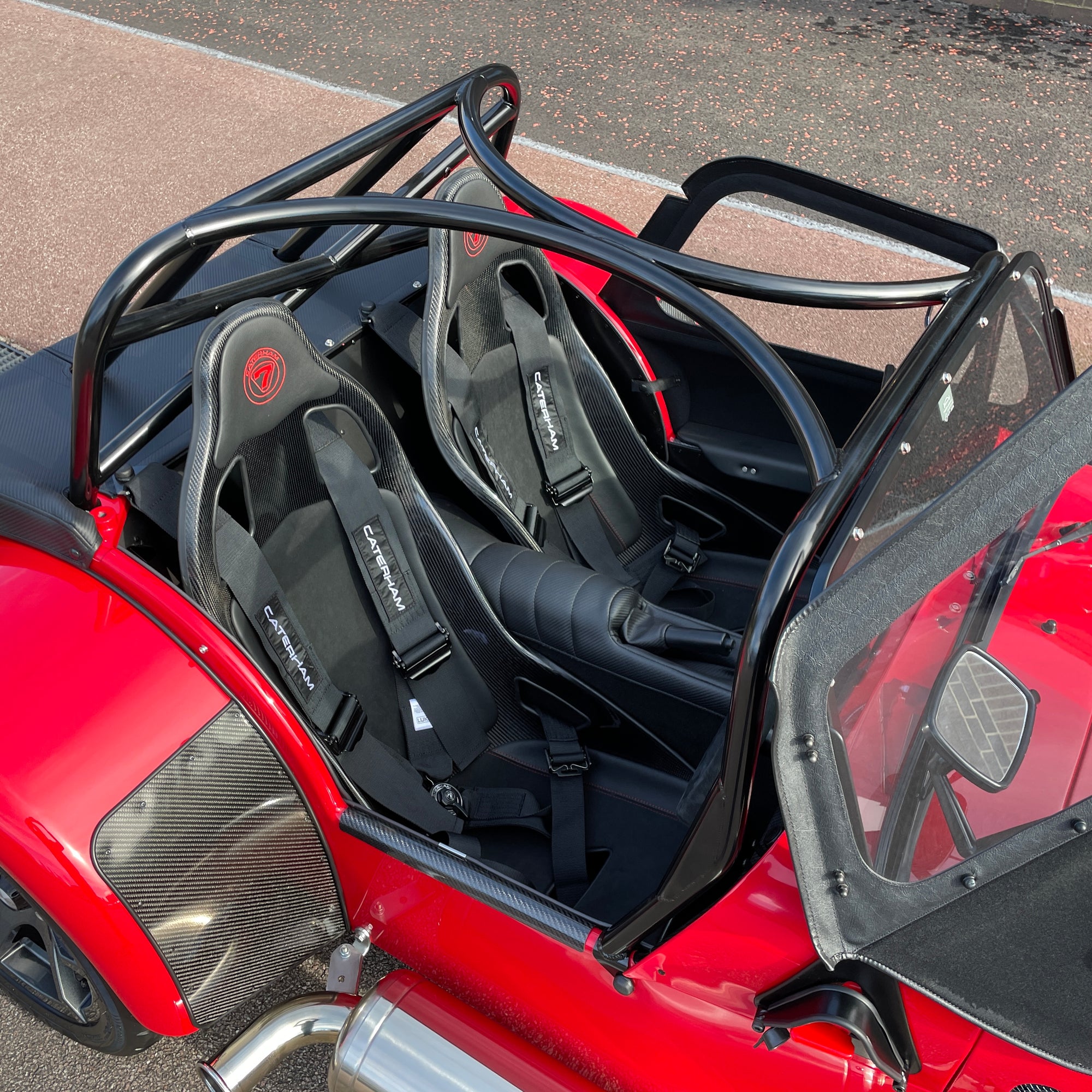 SOLD - BRAND NEW UNREGISTERED CATERHAM SEVEN 420R - EXOCET RED WITH BLACK