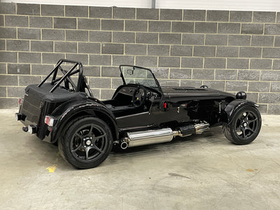 SOLD - CATERHAM SEVEN 420R LARGE CHASSIS - GRAVITY BLACK WITH BLACK