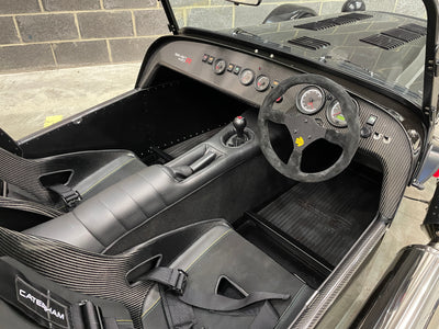 SOLD - CATERHAM SEVEN 420R LARGE CHASSIS - GRAVITY BLACK WITH BLACK